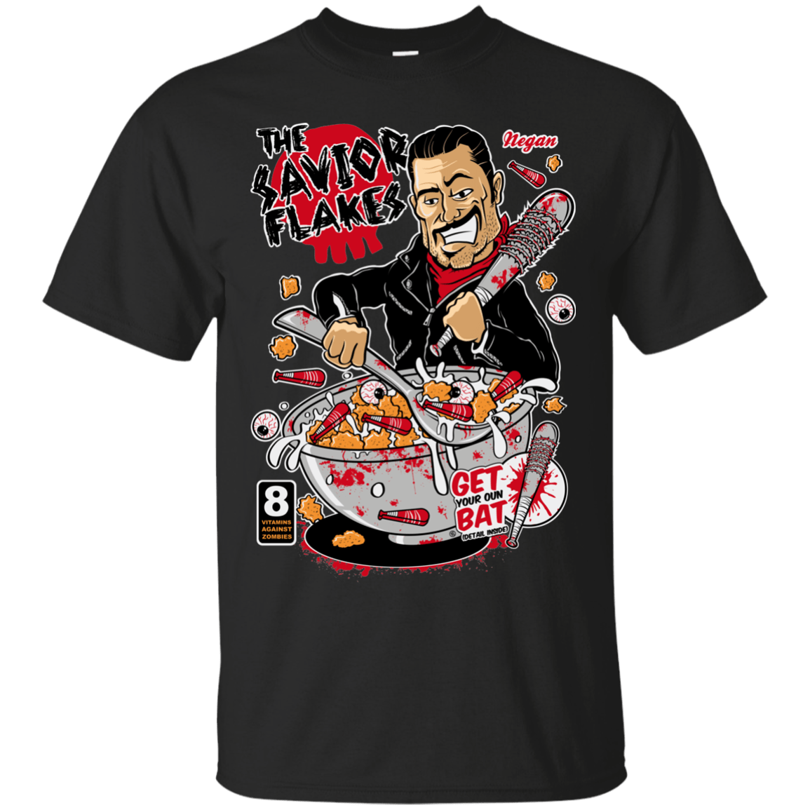 T-Shirts Black / S The Savior Flakes T-Shirt