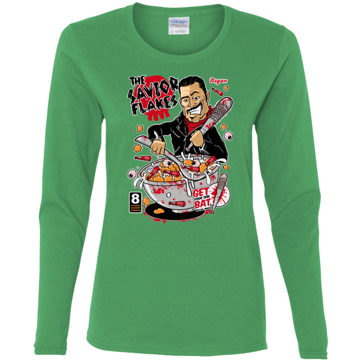 T-Shirts Irish Green / S The Savior Flakes Women's Long Sleeve T-Shirt