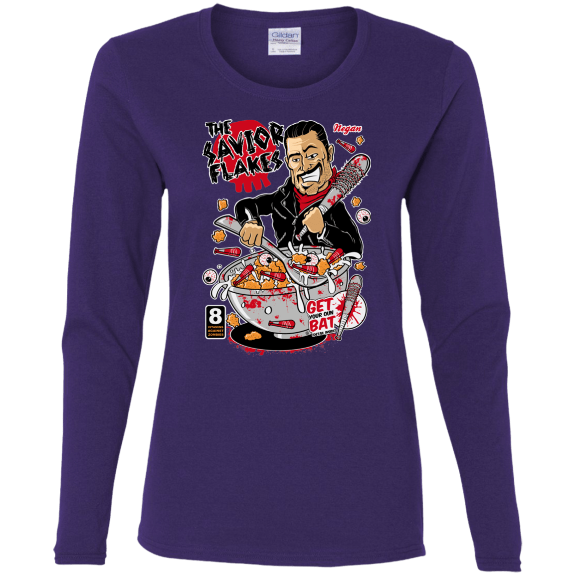 T-Shirts Purple / S The Savior Flakes Women's Long Sleeve T-Shirt