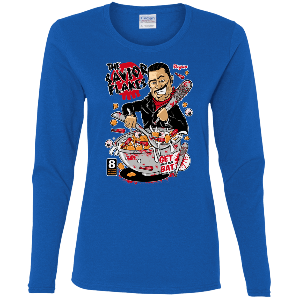 T-Shirts Royal / S The Savior Flakes Women's Long Sleeve T-Shirt