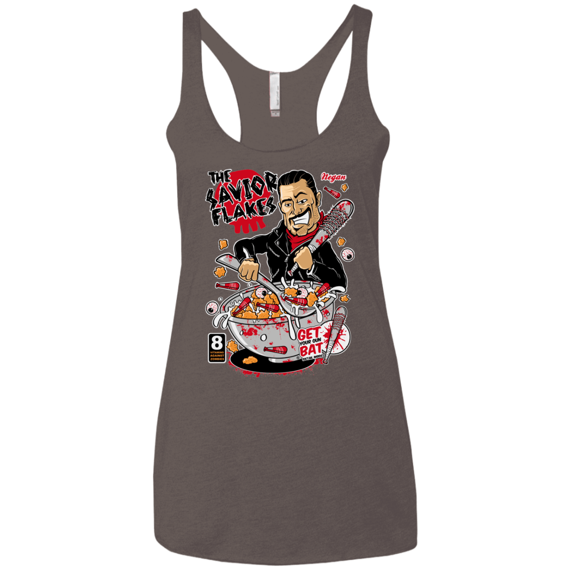 T-Shirts Macchiato / X-Small The Savior Flakes Women's Triblend Racerback Tank