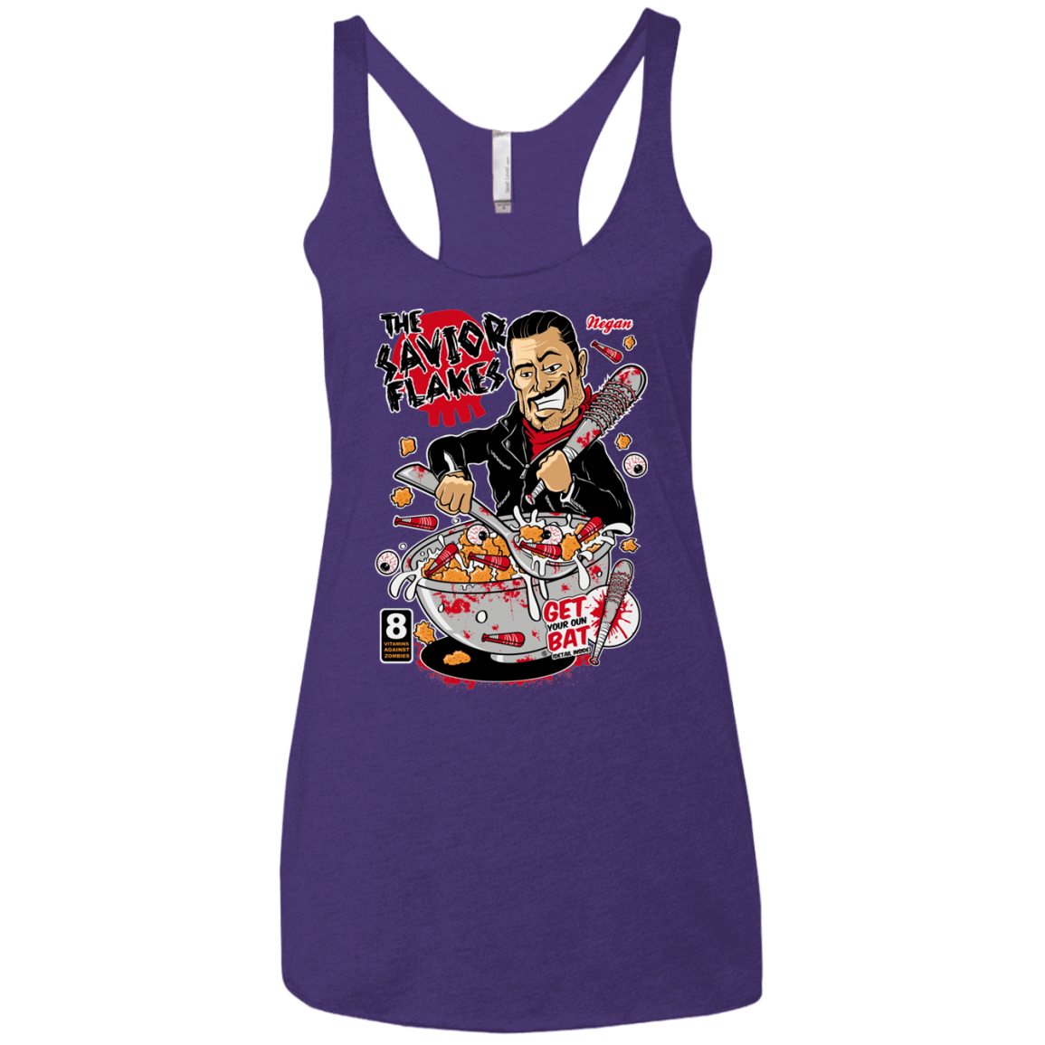 T-Shirts Purple Rush / X-Small The Savior Flakes Women's Triblend Racerback Tank