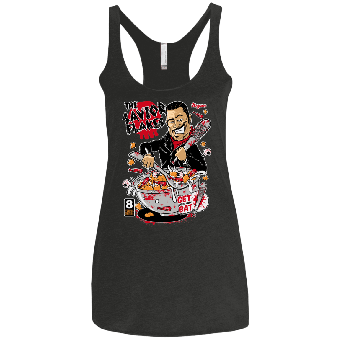 T-Shirts Vintage Black / X-Small The Savior Flakes Women's Triblend Racerback Tank