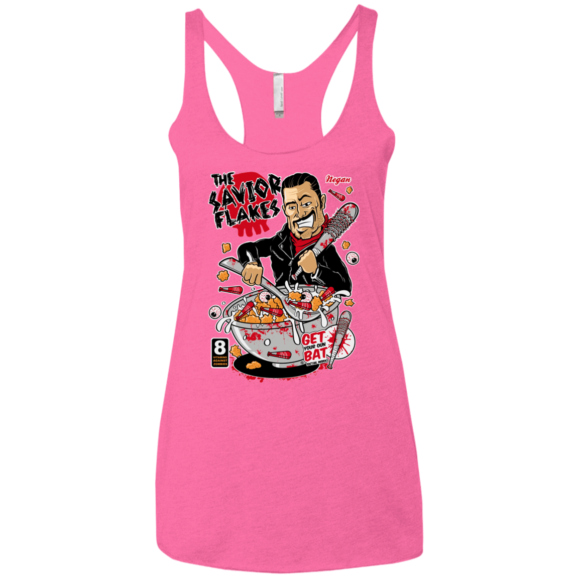 T-Shirts Vintage Pink / X-Small The Savior Flakes Women's Triblend Racerback Tank