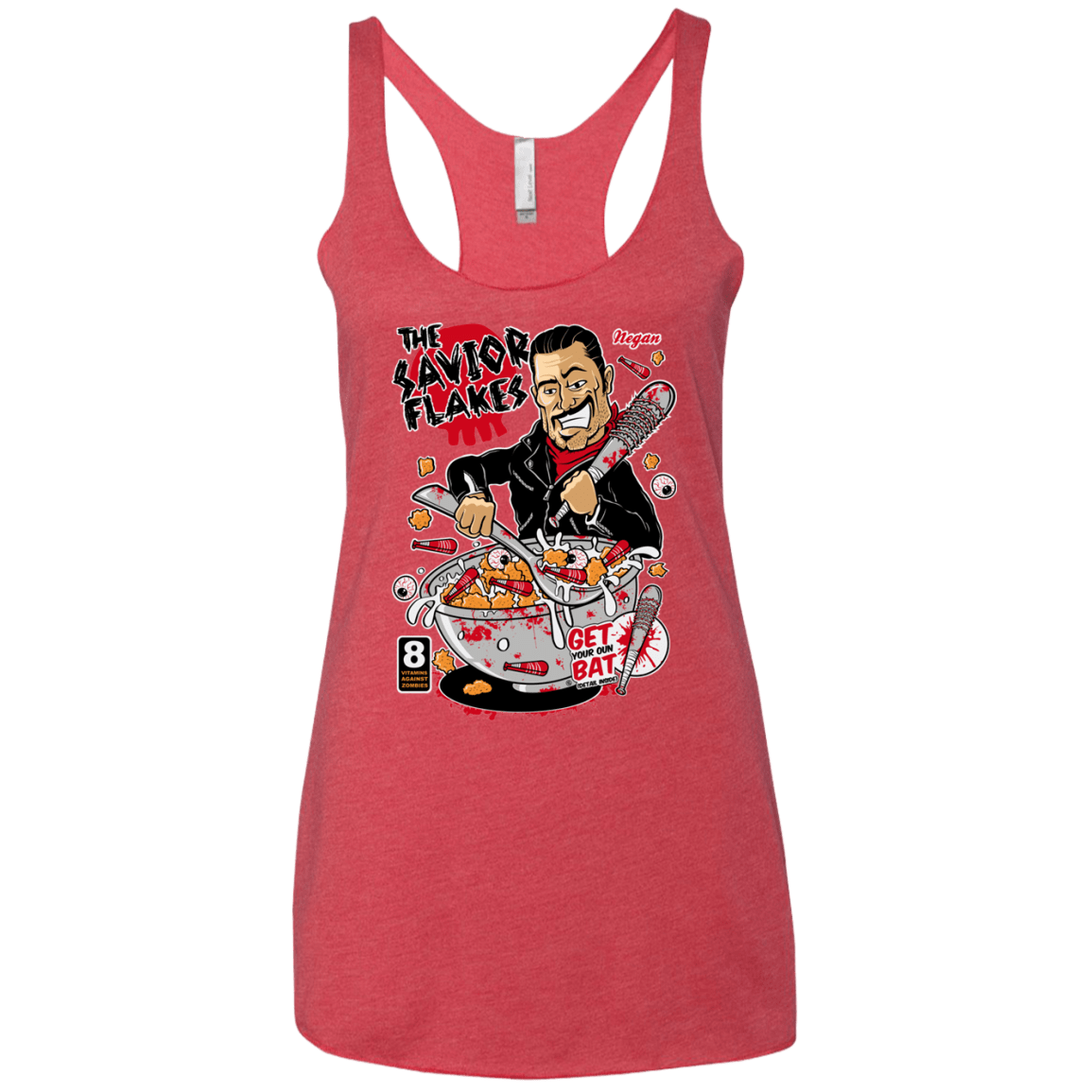 T-Shirts Vintage Red / X-Small The Savior Flakes Women's Triblend Racerback Tank