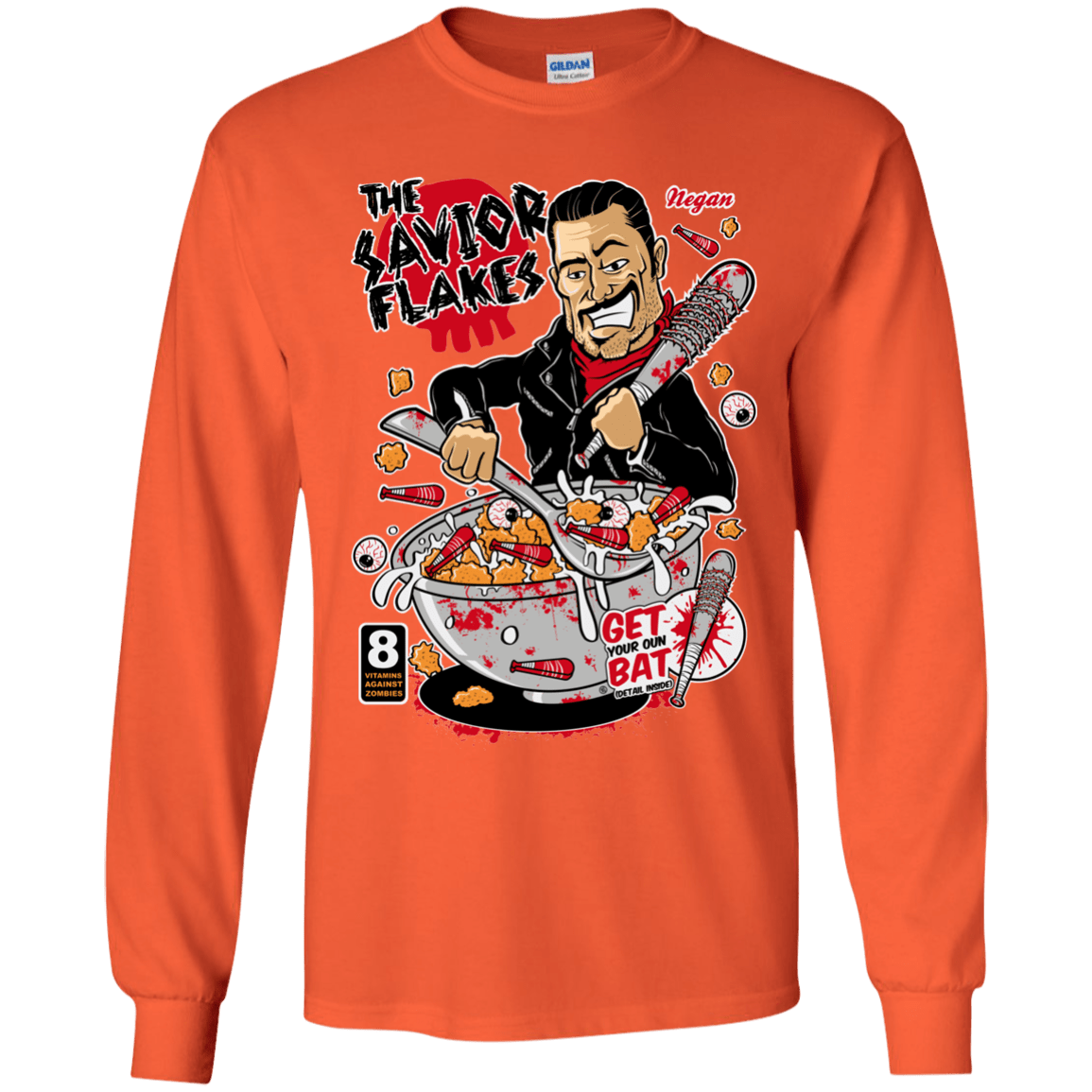 T-Shirts Orange / YS The Savior Flakes Youth Long Sleeve T-Shirt