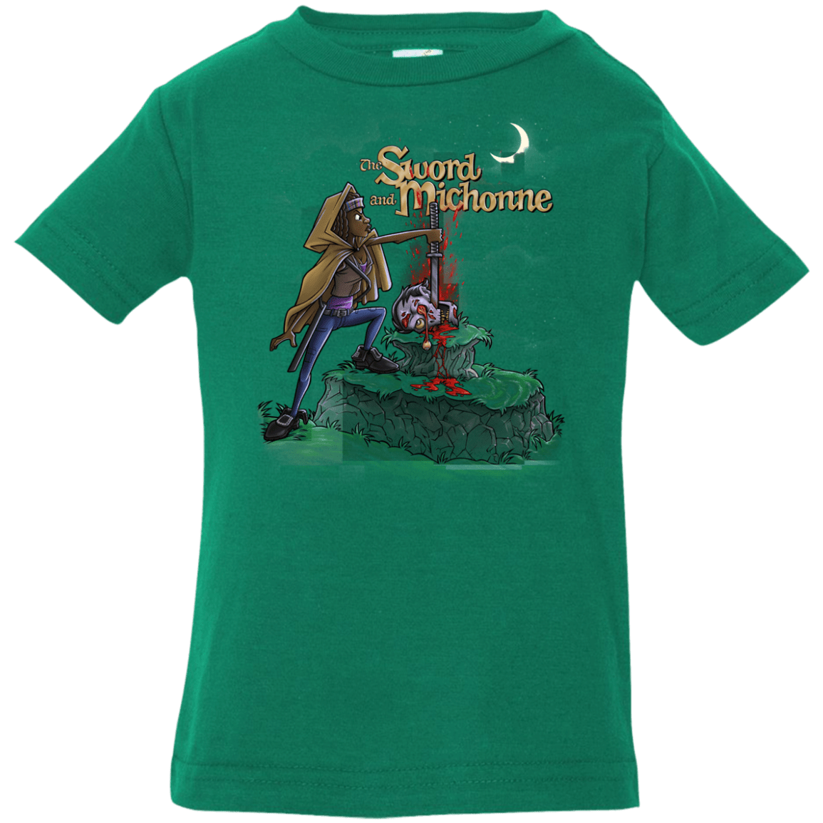 T-Shirts Kelly / 6 Months The Sword and Michonne Infant Premium T-Shirt