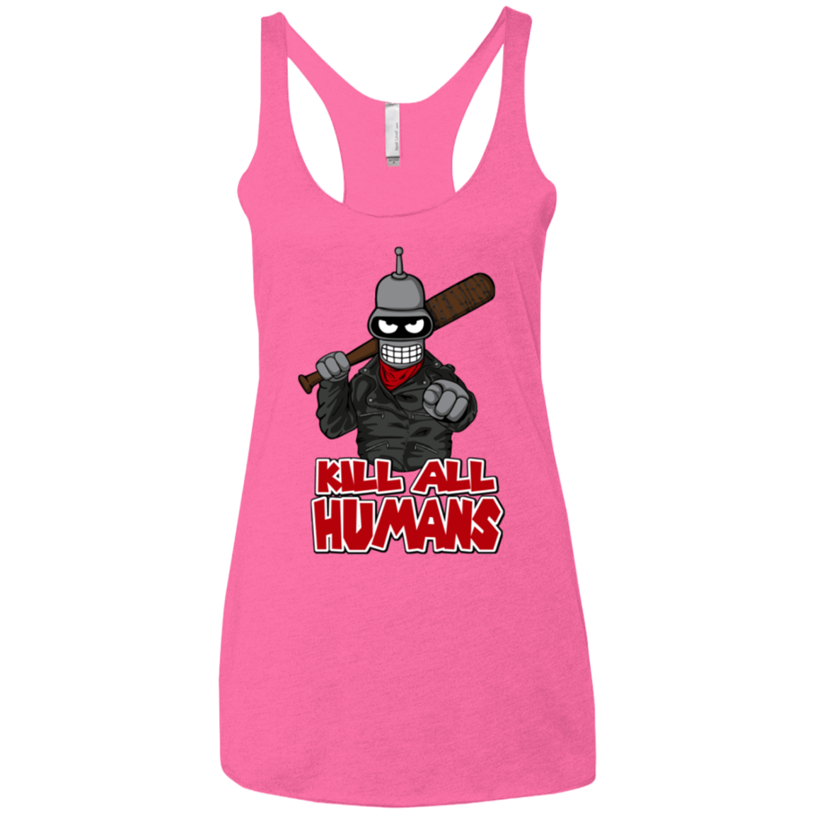 T-Shirts Vintage Pink / X-Small The Walking Bot Women's Triblend Racerback Tank