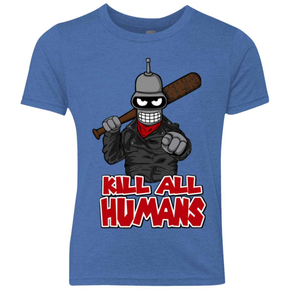 T-Shirts Vintage Royal / YXS The Walking Bot Youth Triblend T-Shirt