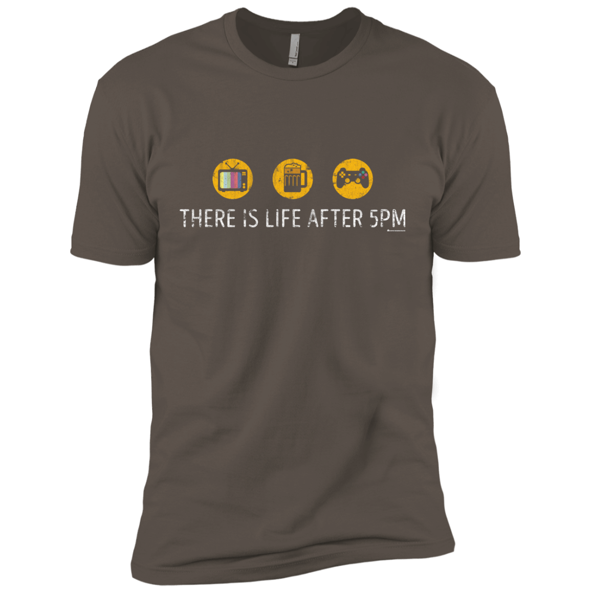 T-Shirts Warm Grey / X-Small There Is Life After 5PM Men's Premium T-Shirt