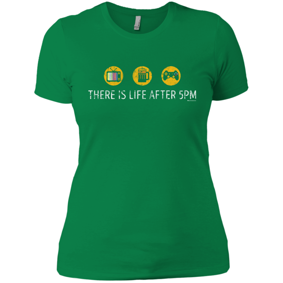 T-Shirts Kelly Green / X-Small There Is Life After 5PM Women's Premium T-Shirt
