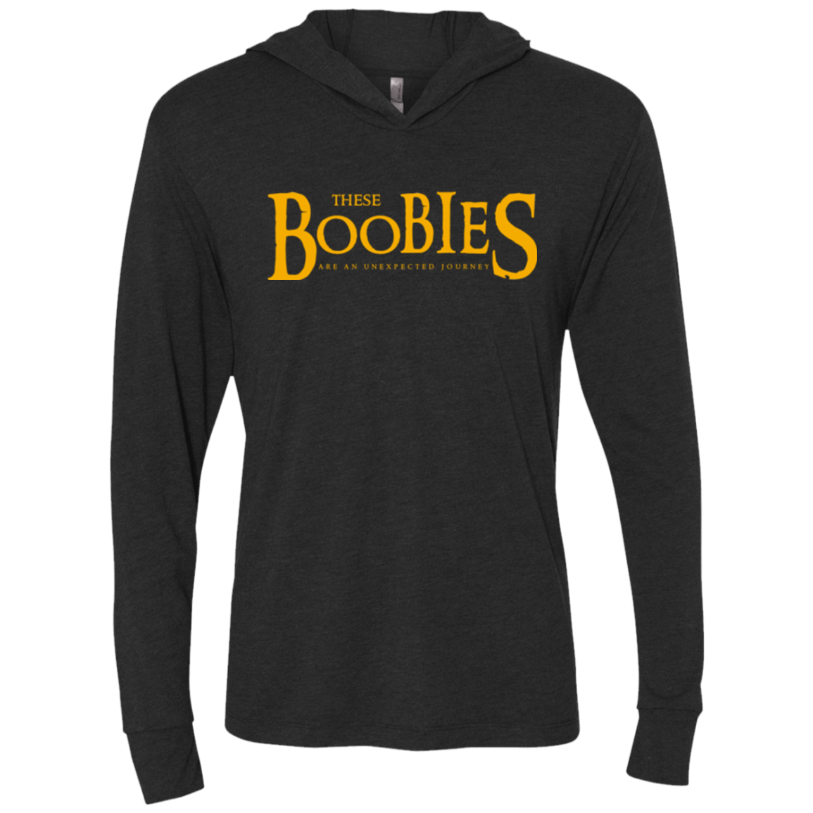 T-Shirts Vintage Black / X-Small These boobies Triblend Long Sleeve Hoodie Tee