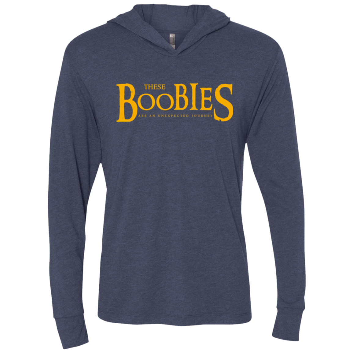 T-Shirts Vintage Navy / X-Small These boobies Triblend Long Sleeve Hoodie Tee