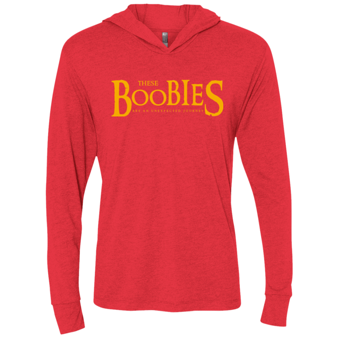 T-Shirts Vintage Red / X-Small These boobies Triblend Long Sleeve Hoodie Tee