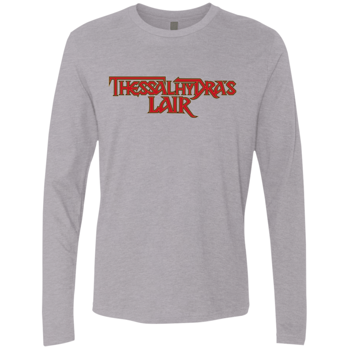 T-Shirts Heather Grey / S Thessalhydras Lair Men's Premium Long Sleeve