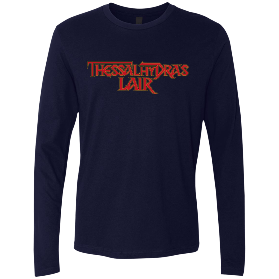 T-Shirts Midnight Navy / S Thessalhydras Lair Men's Premium Long Sleeve