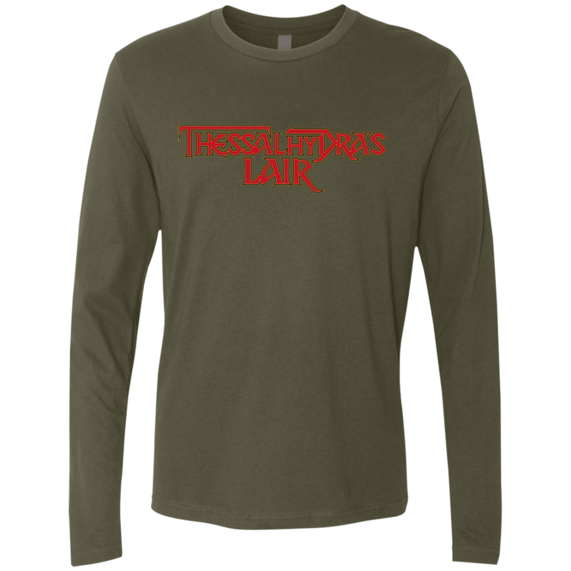T-Shirts Military Green / S Thessalhydras Lair Men's Premium Long Sleeve