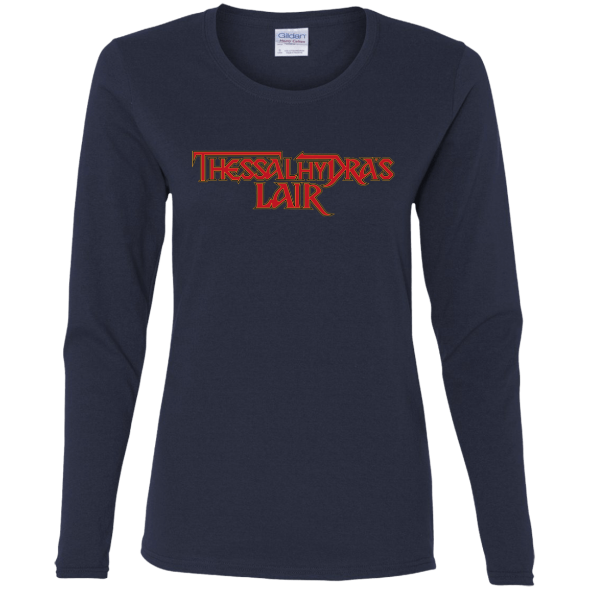 T-Shirts Navy / S Thessalhydras Lair Women's Long Sleeve T-Shirt