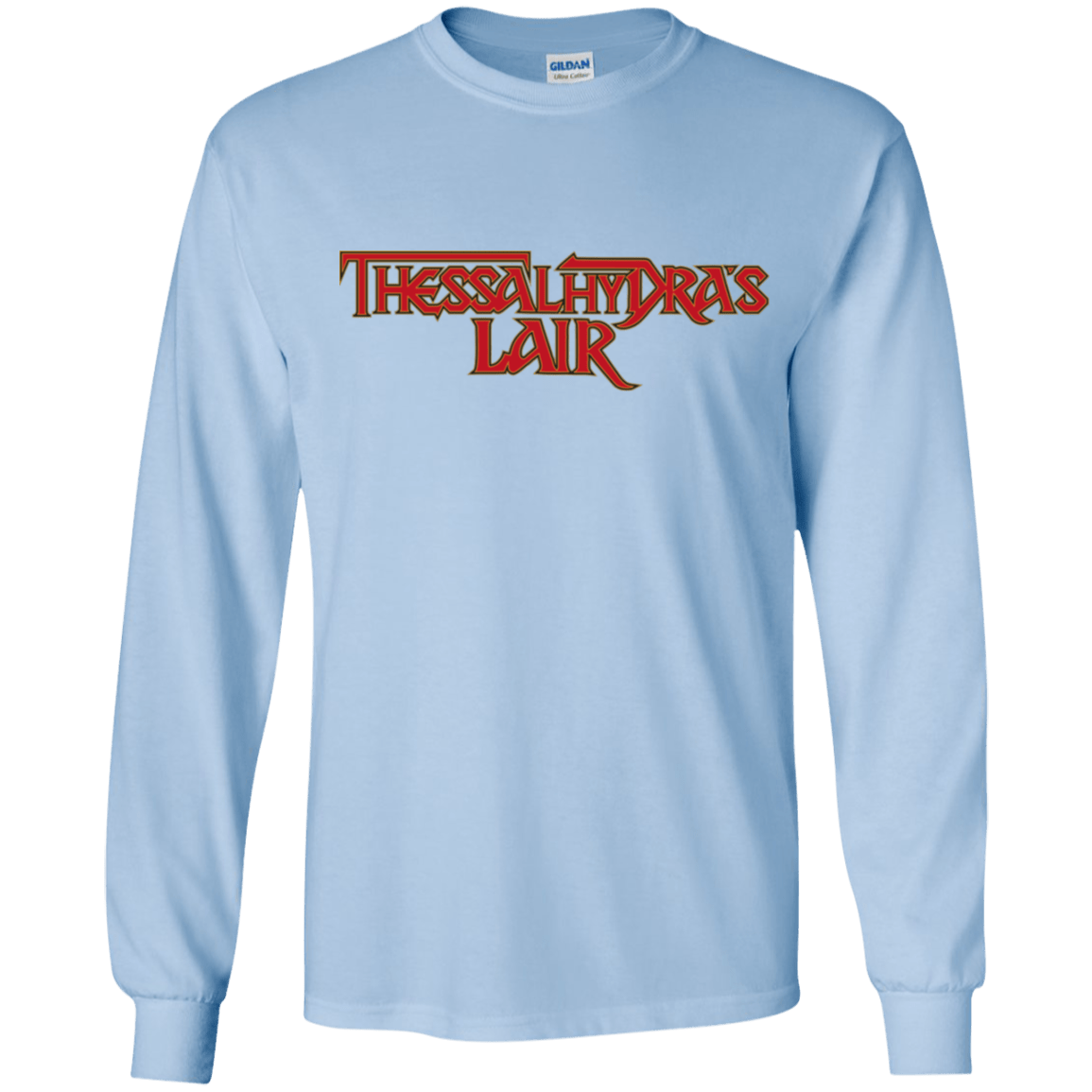 T-Shirts Light Blue / YS Thessalhydras Lair Youth Long Sleeve T-Shirt