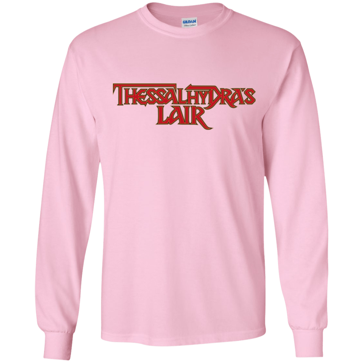T-Shirts Light Pink / YS Thessalhydras Lair Youth Long Sleeve T-Shirt