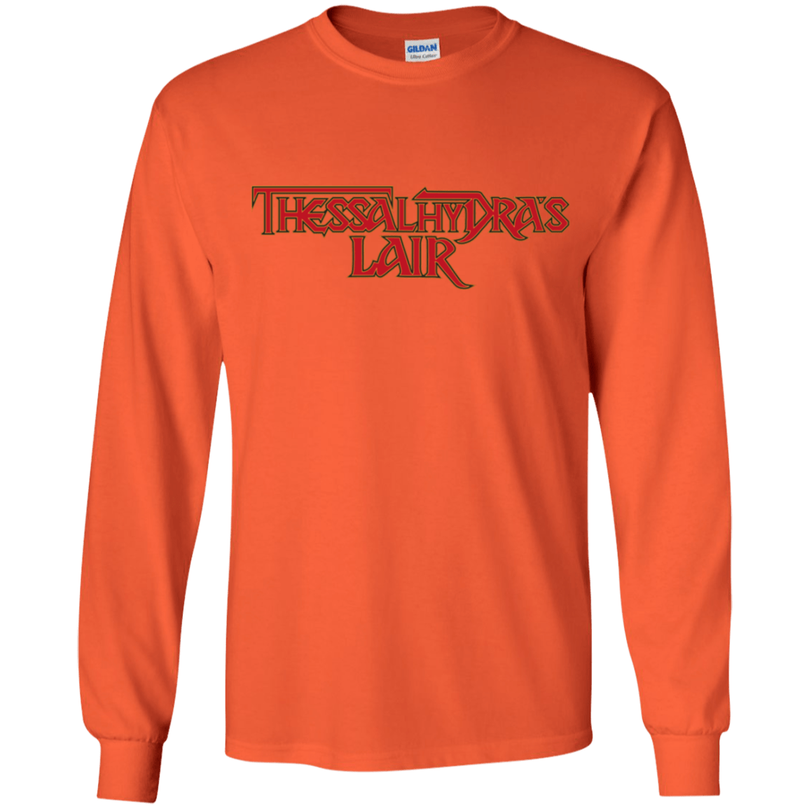 T-Shirts Orange / YS Thessalhydras Lair Youth Long Sleeve T-Shirt