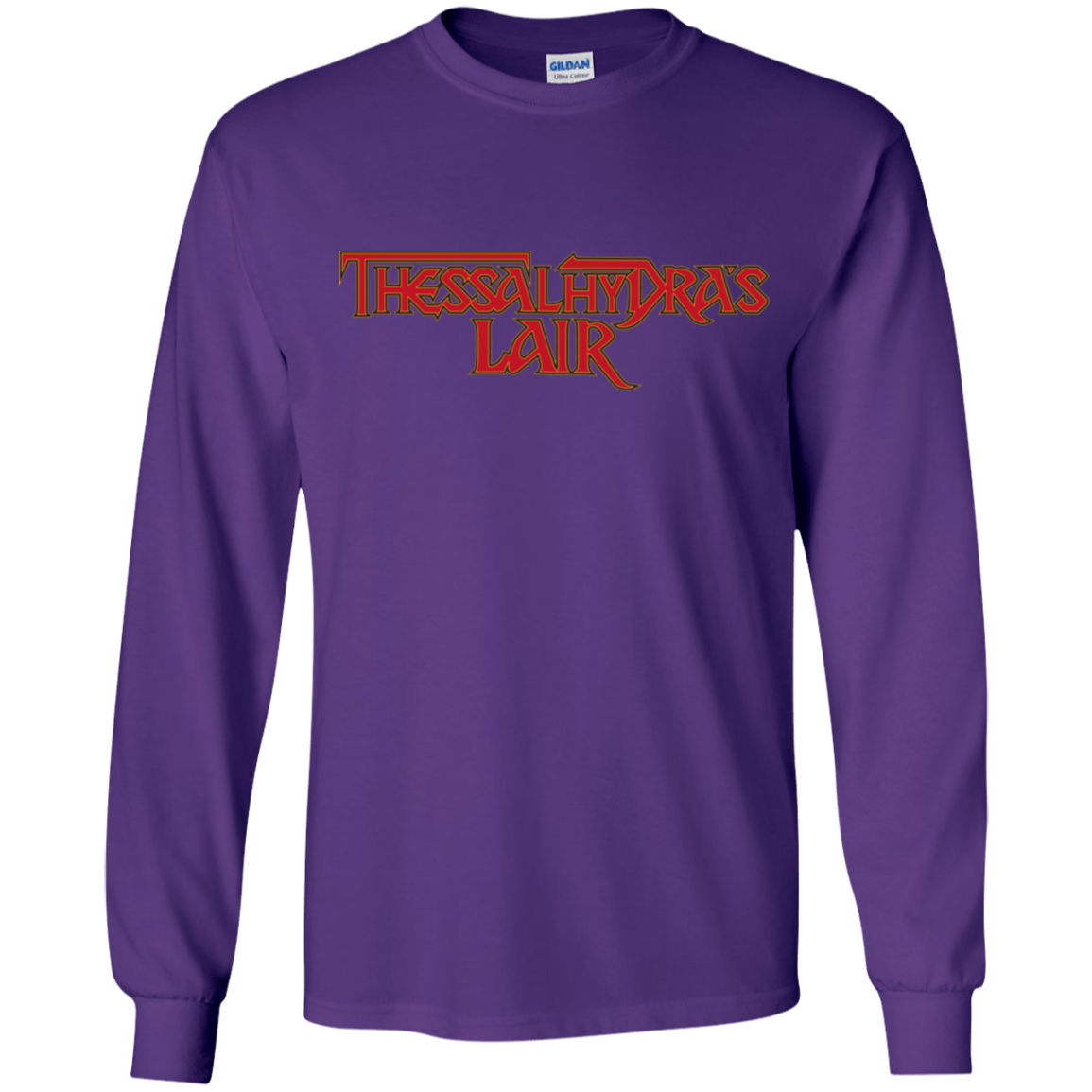 T-Shirts Purple / YS Thessalhydras Lair Youth Long Sleeve T-Shirt