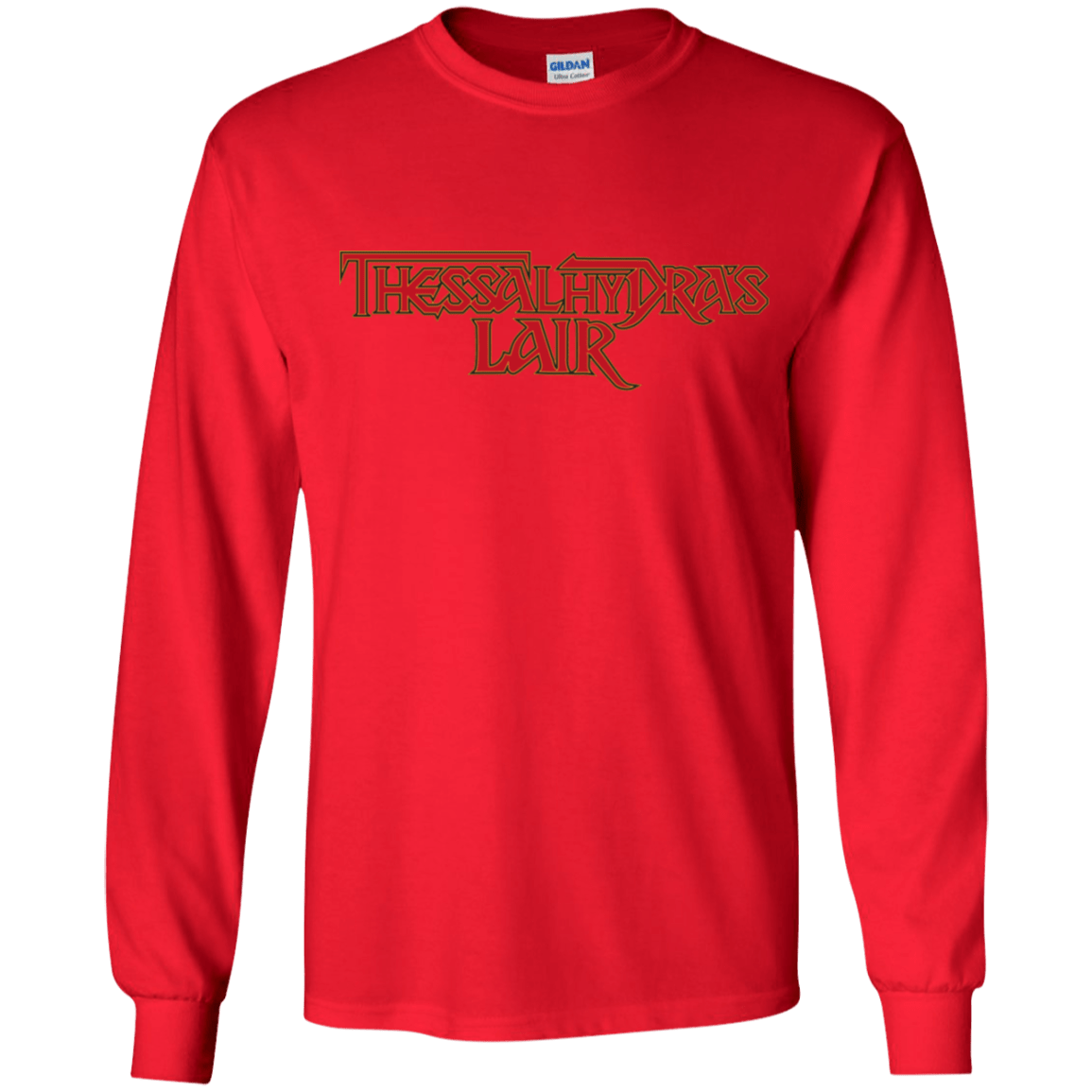 T-Shirts Red / YS Thessalhydras Lair Youth Long Sleeve T-Shirt