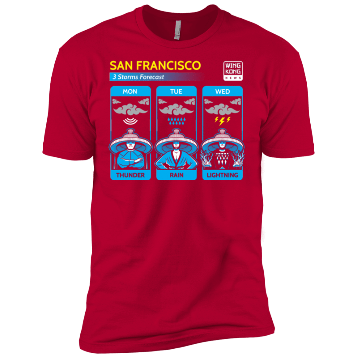 T-Shirts Red / X-Small Three Storms Men's Premium T-Shirt