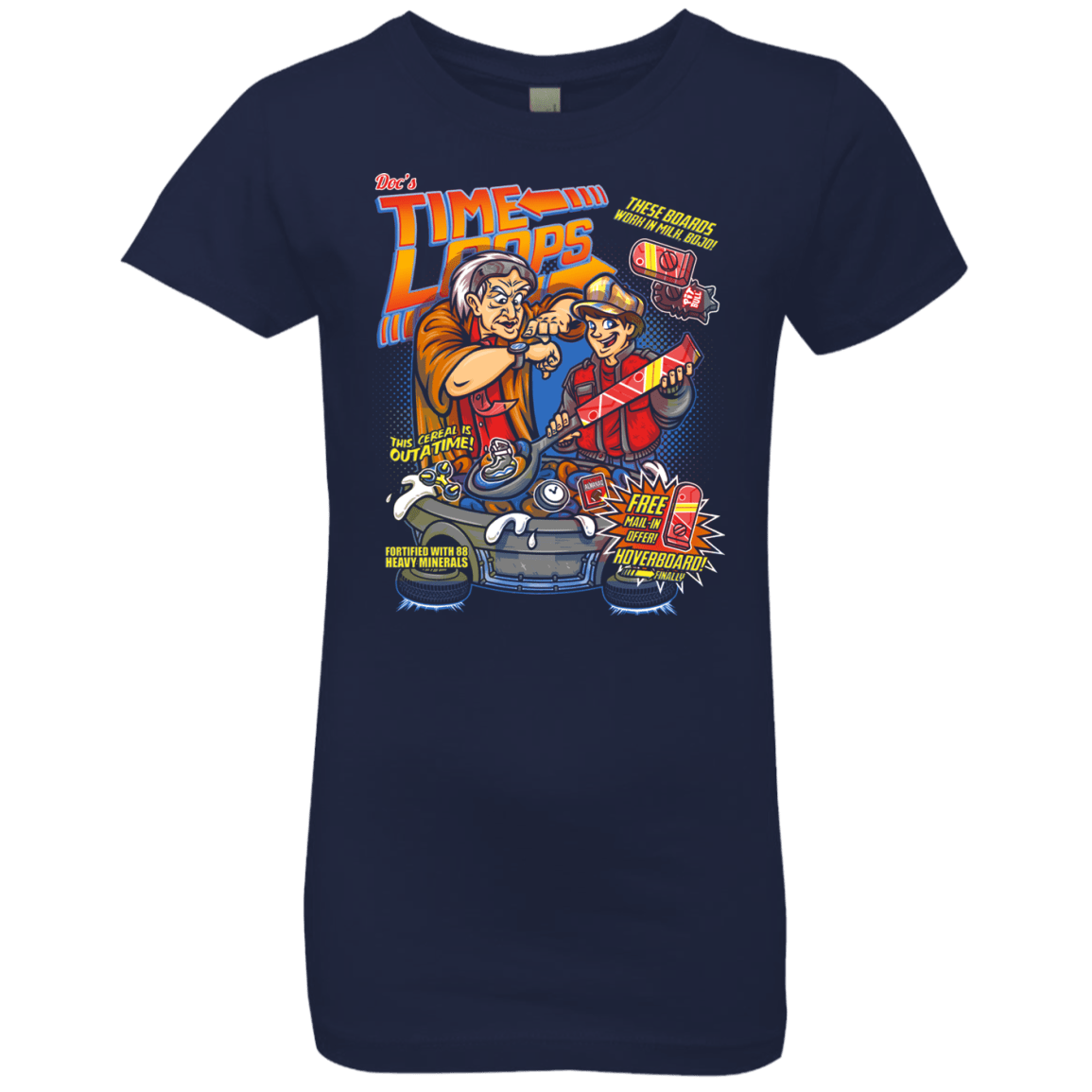 T-Shirts Midnight Navy / YXS Time Loops Girls Premium T-Shirt