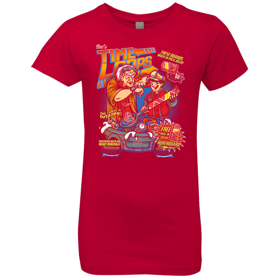 T-Shirts Red / YXS Time Loops Girls Premium T-Shirt