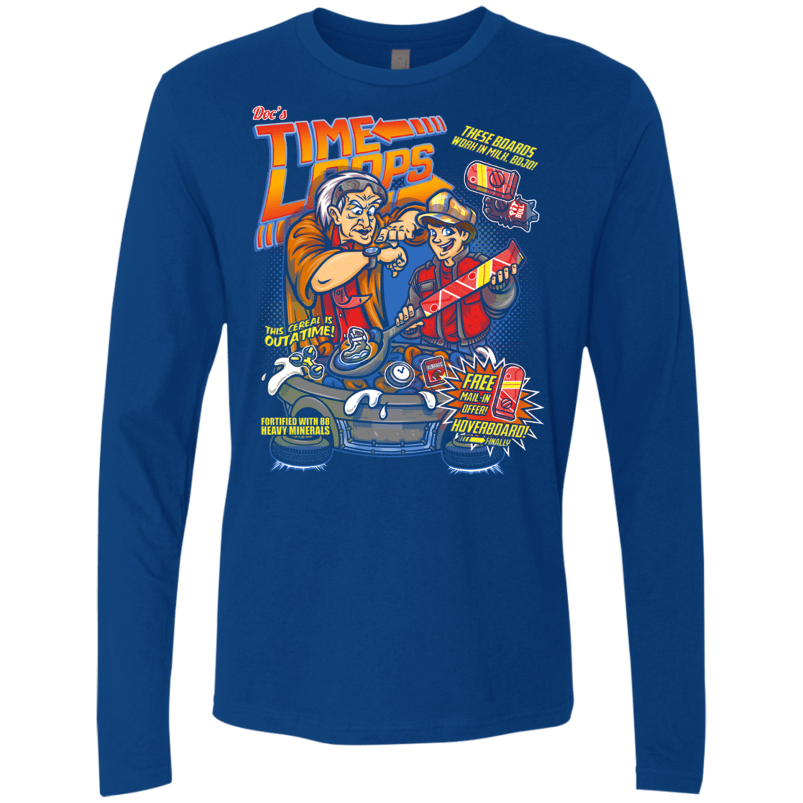 T-Shirts Royal / S Time Loops Men's Premium Long Sleeve