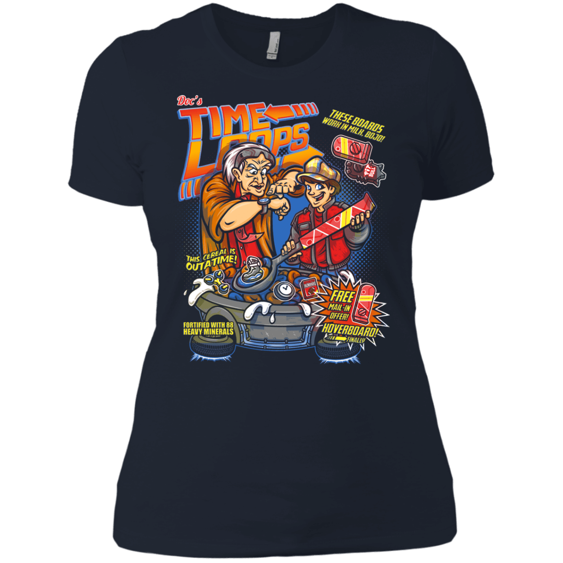 T-Shirts Midnight Navy / X-Small Time Loops Women's Premium T-Shirt