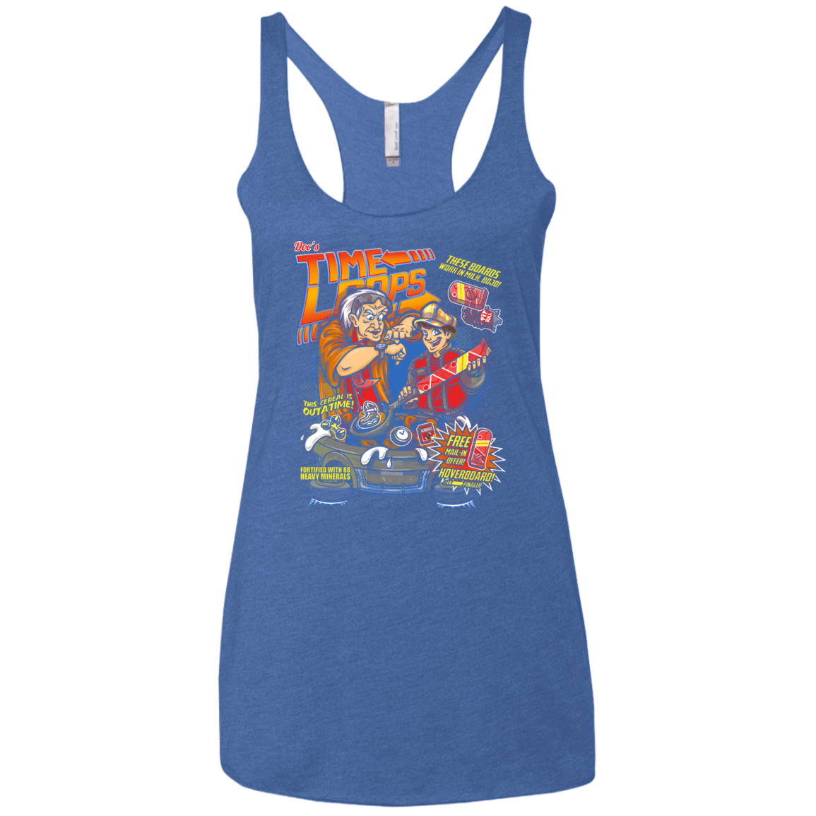 T-Shirts Vintage Royal / X-Small Time Loops Women's Triblend Racerback Tank