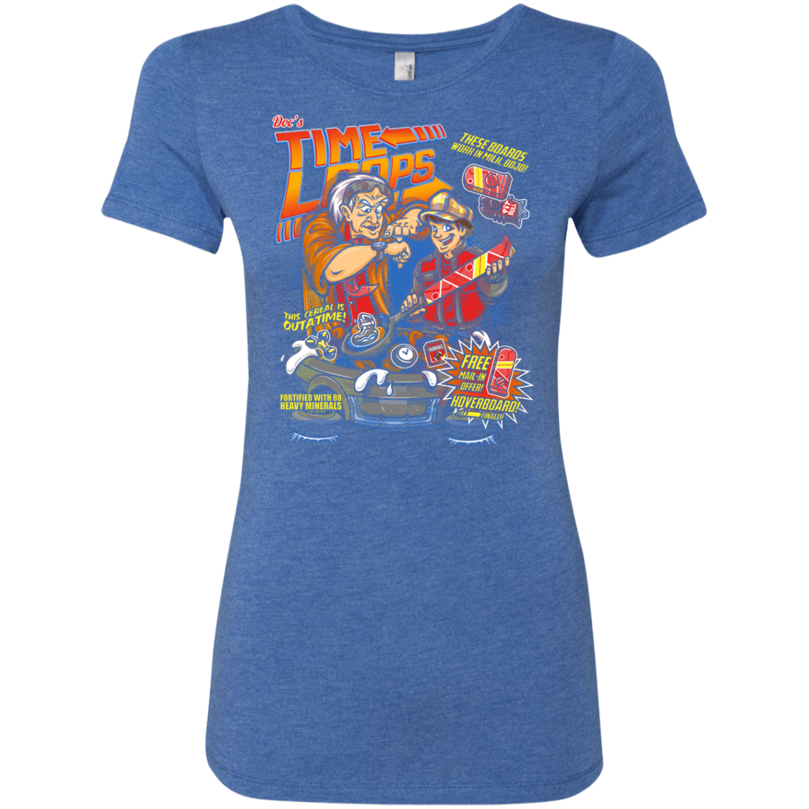 T-Shirts Vintage Royal / S Time Loops Women's Triblend T-Shirt