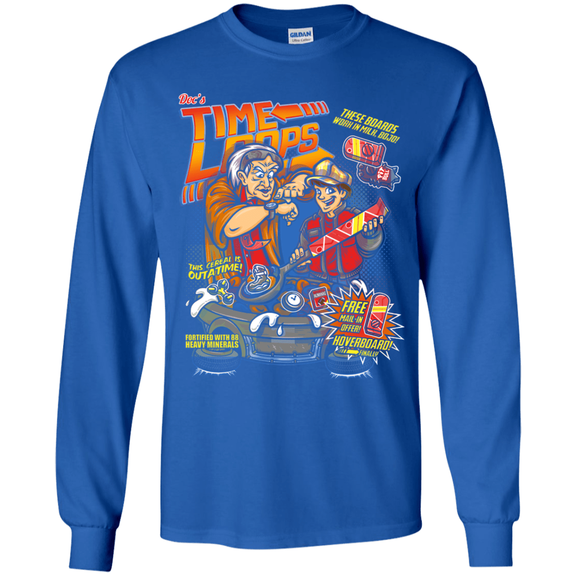 T-Shirts Royal / YS Time Loops Youth Long Sleeve T-Shirt