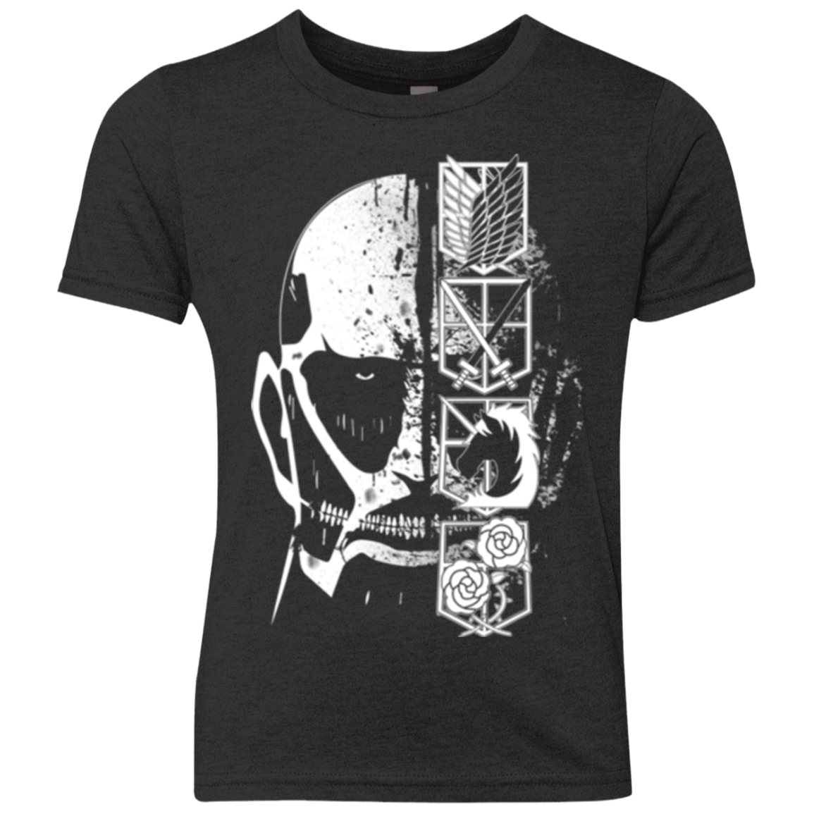 T-Shirts Vintage Black / YXS Titan Black Youth Triblend T-Shirt