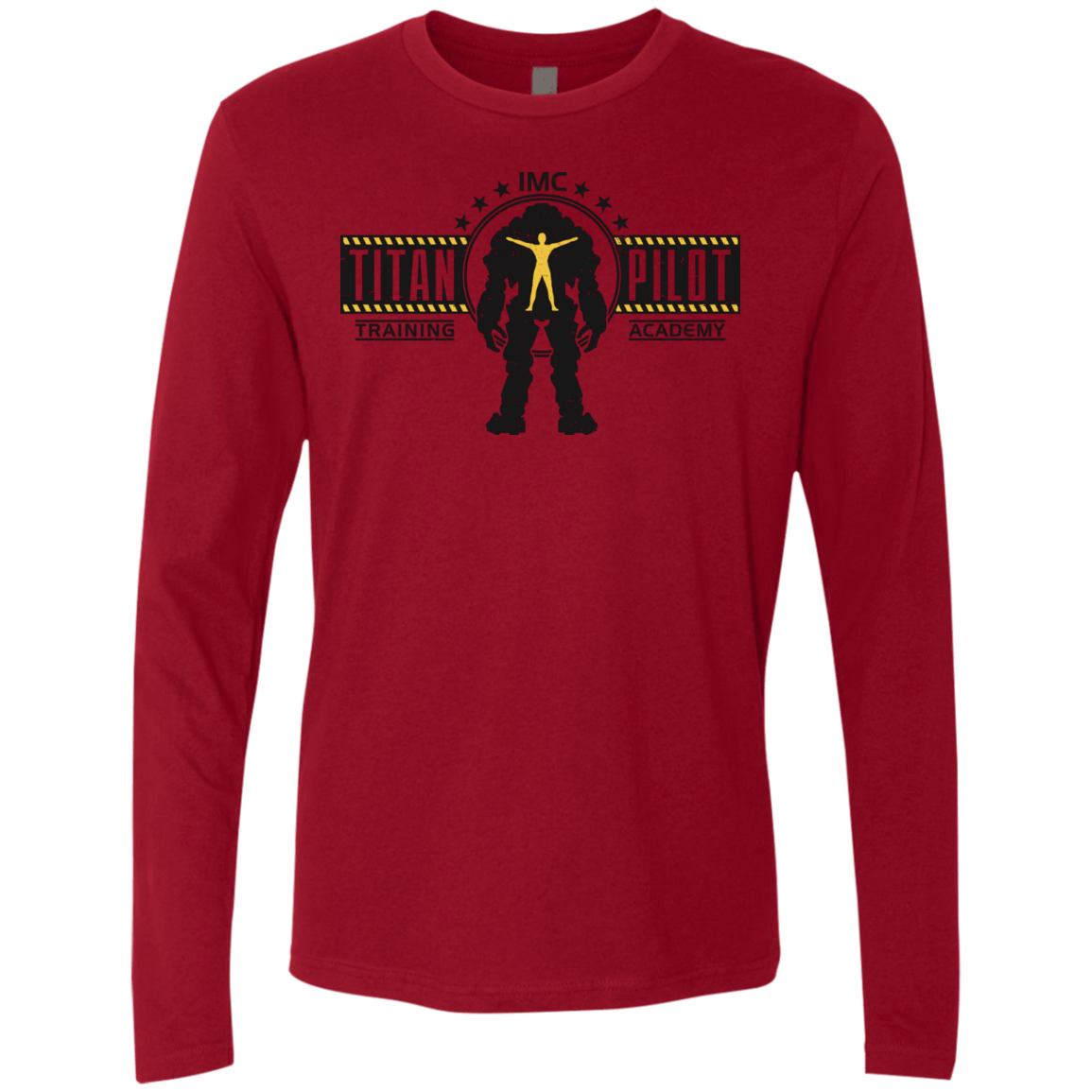 T-Shirts Cardinal / S Titan Pilot Men's Premium Long Sleeve