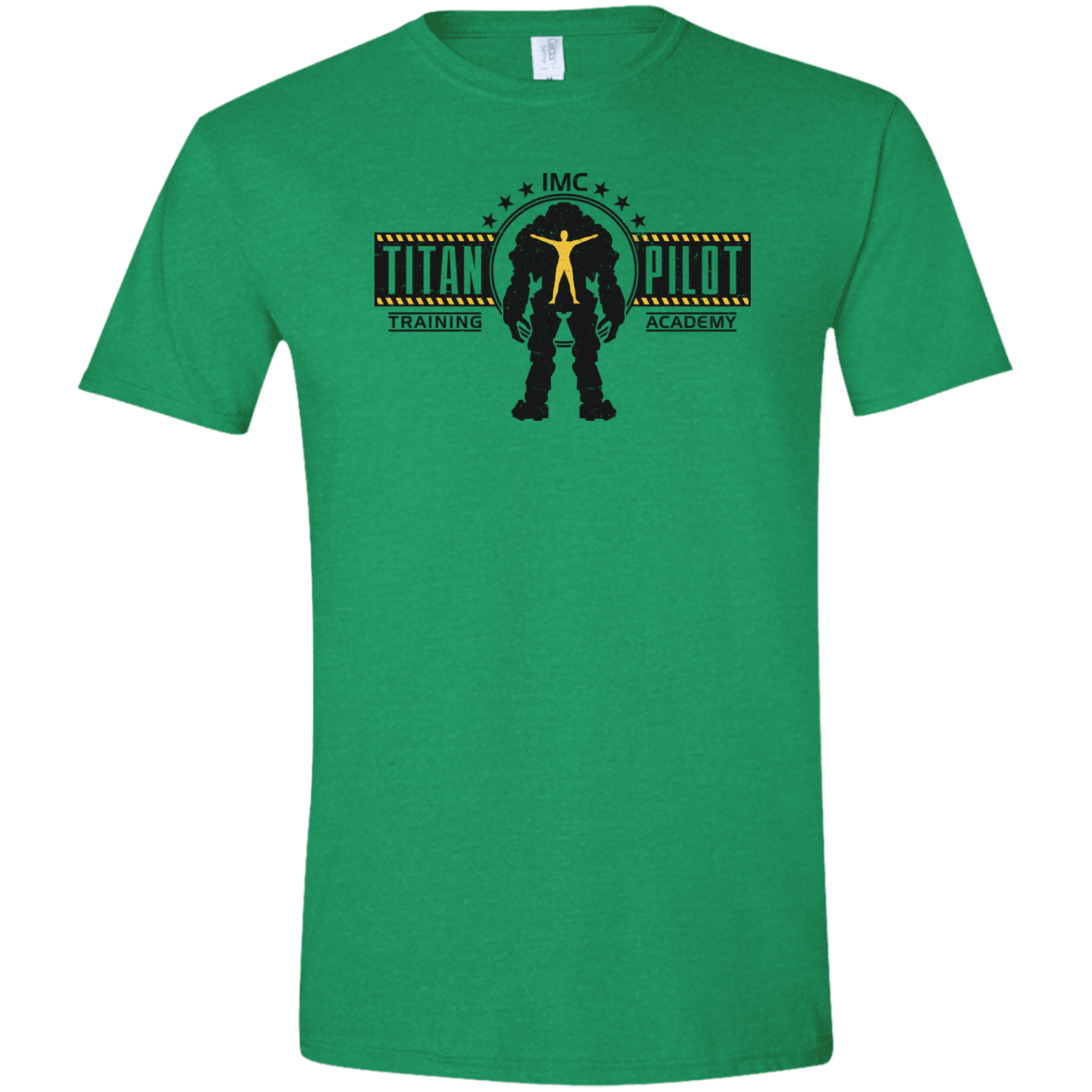 T-Shirts Heather Irish Green / S Titan Pilot Men's Semi-Fitted Softstyle