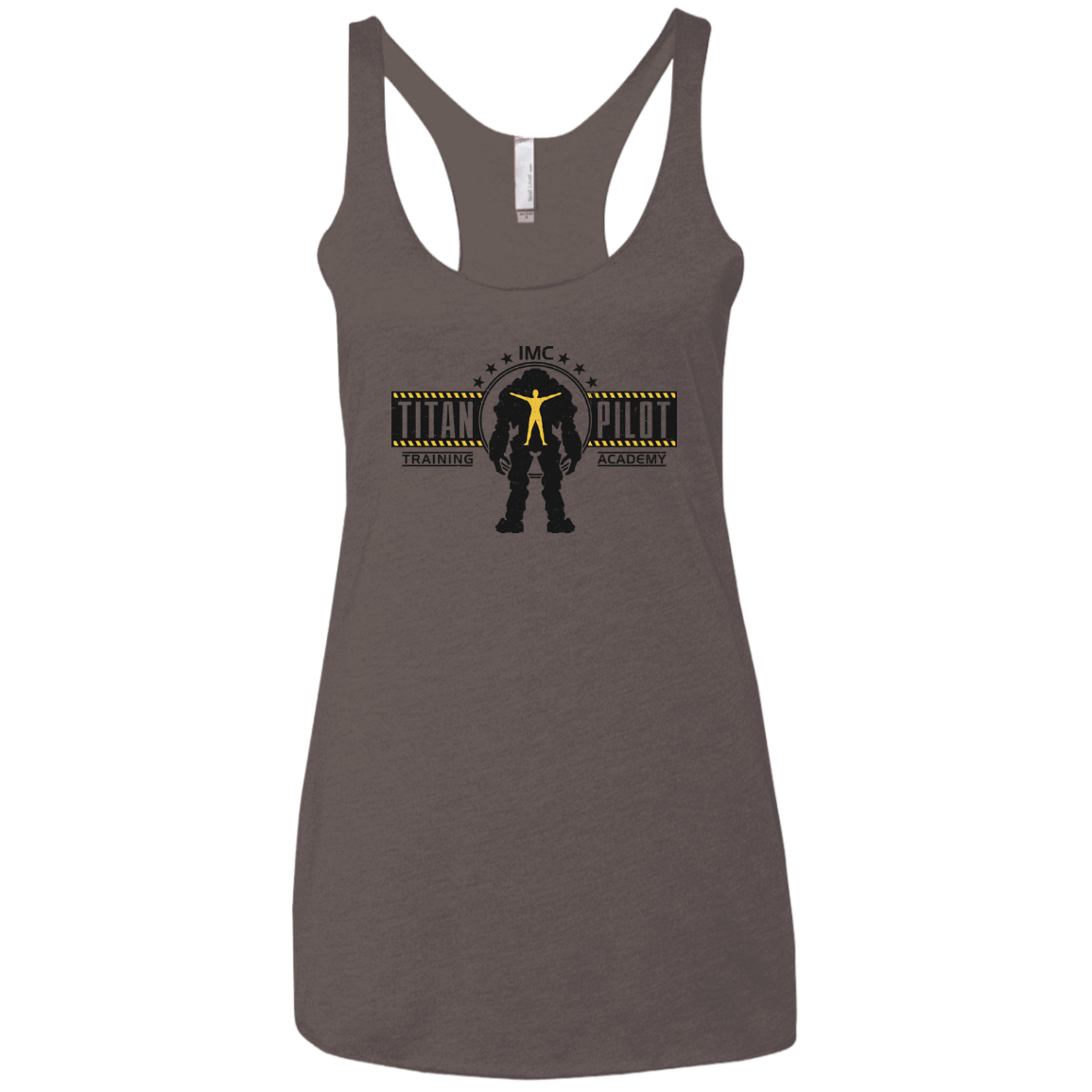 T-Shirts Macchiato / X-Small Titan Pilot Women's Triblend Racerback Tank