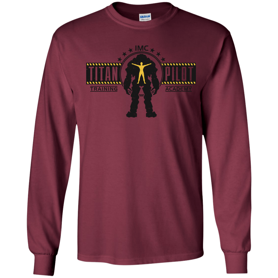 T-Shirts Maroon / YS Titan Pilot Youth Long Sleeve T-Shirt