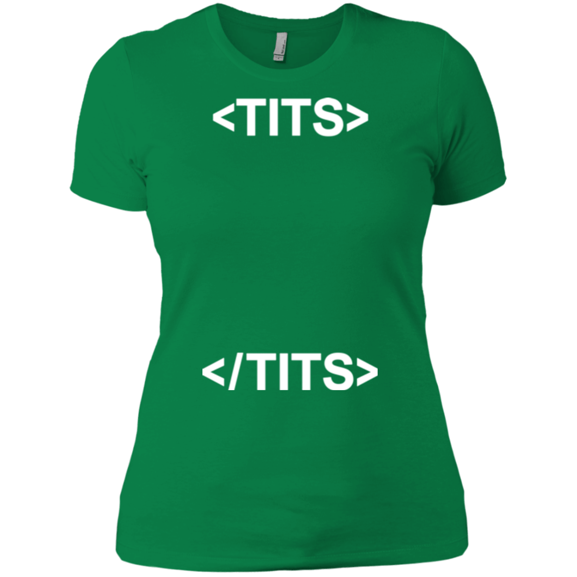 T-Shirts Kelly Green / X-Small Tits Women's Premium T-Shirt