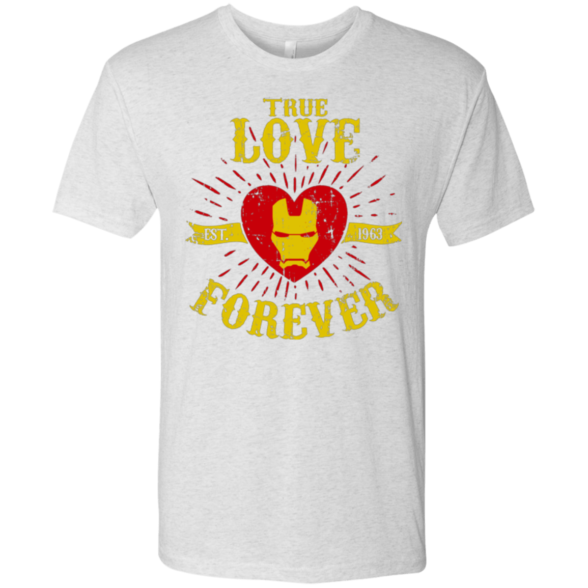 T-Shirts Heather White / Small TLF IRON Men's Triblend T-Shirt