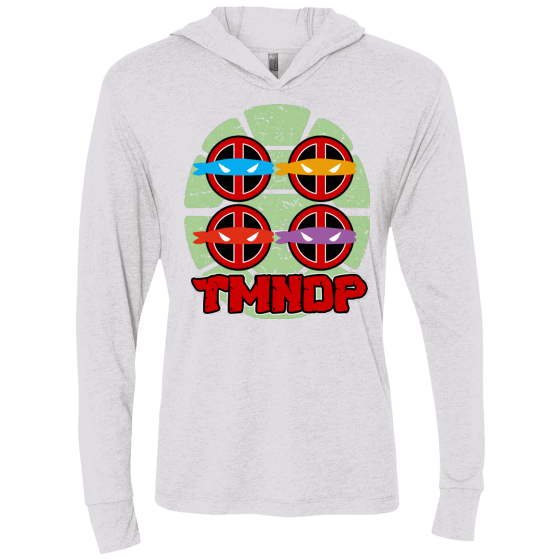 T-Shirts Heather White / X-Small TMNDP Triblend Long Sleeve Hoodie Tee