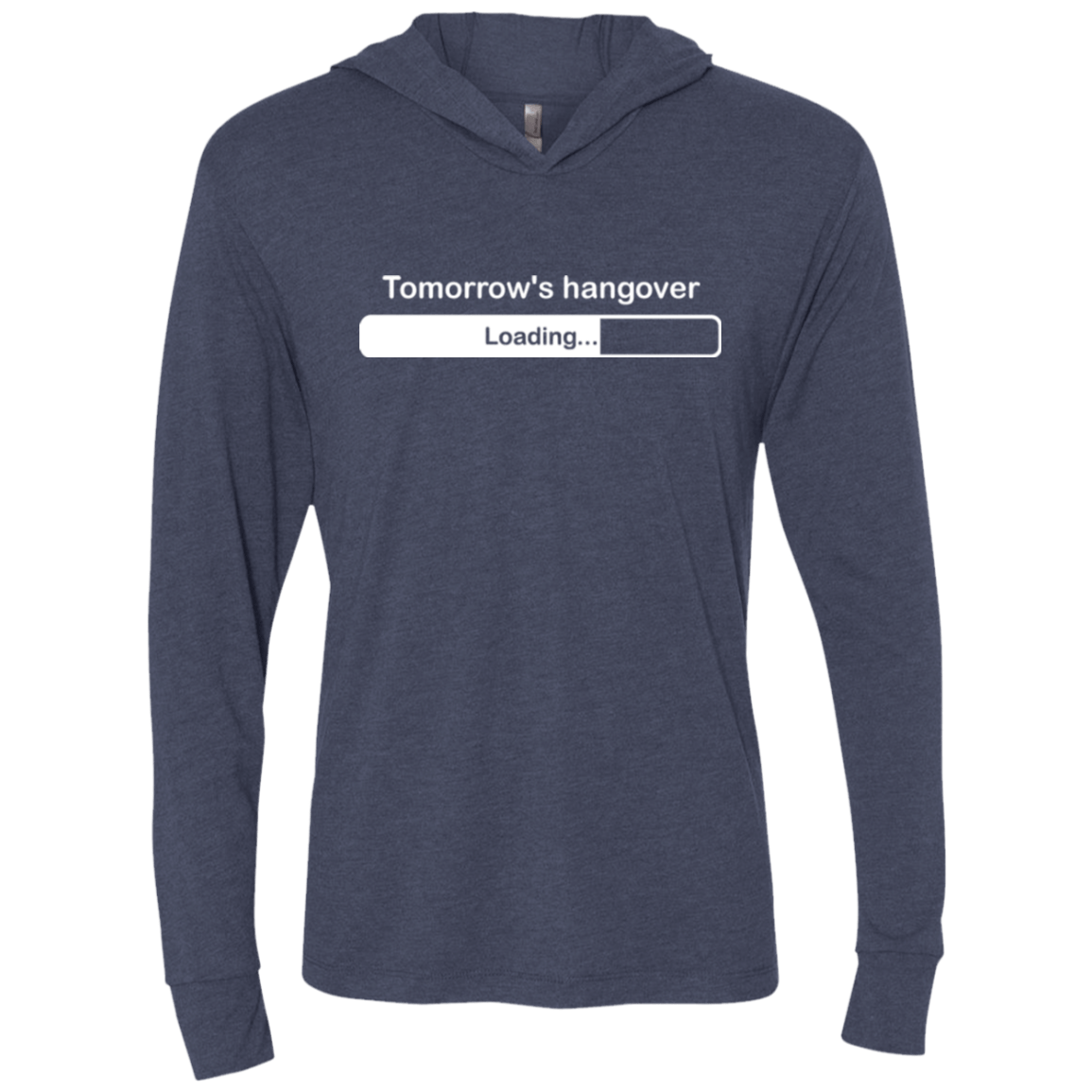 T-Shirts Vintage Navy / X-Small Tomorrow's hangover Triblend Long Sleeve Hoodie Tee