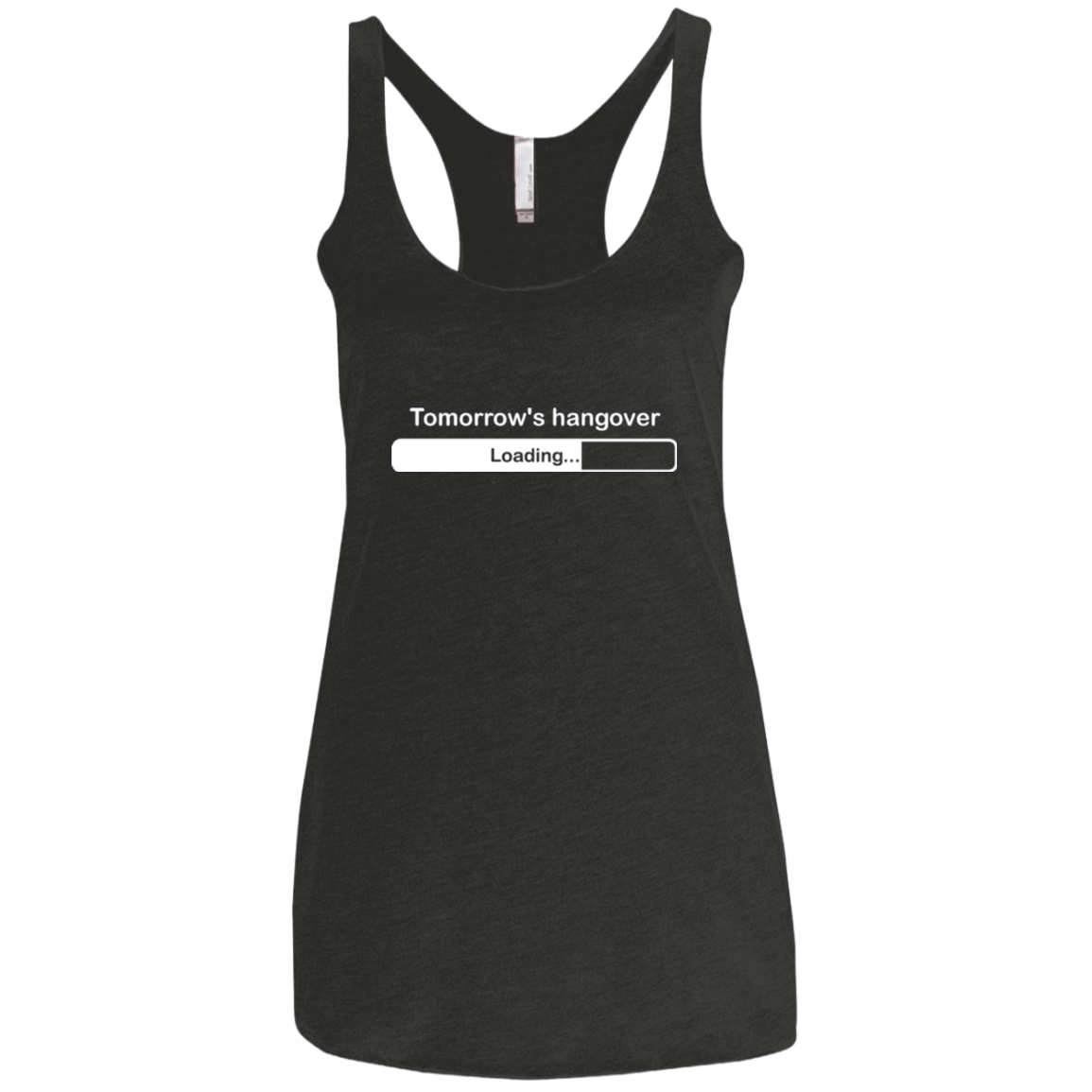 T-Shirts Vintage Black / X-Small Tomorrow's hangover Women's Triblend Racerback Tank