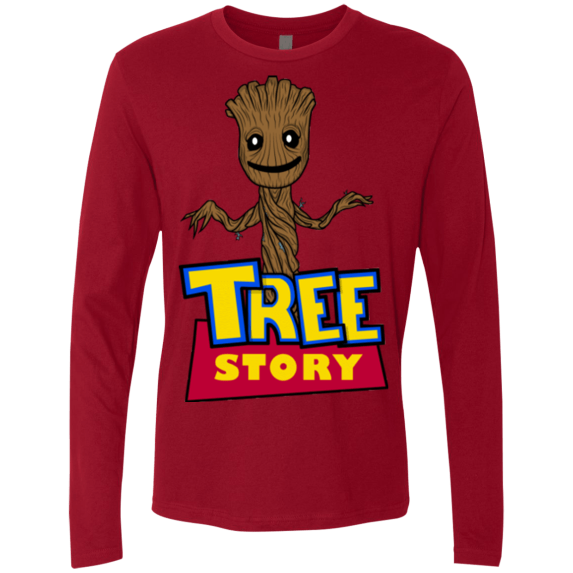 T-Shirts Cardinal / Small TREE STORY Men's Premium Long Sleeve