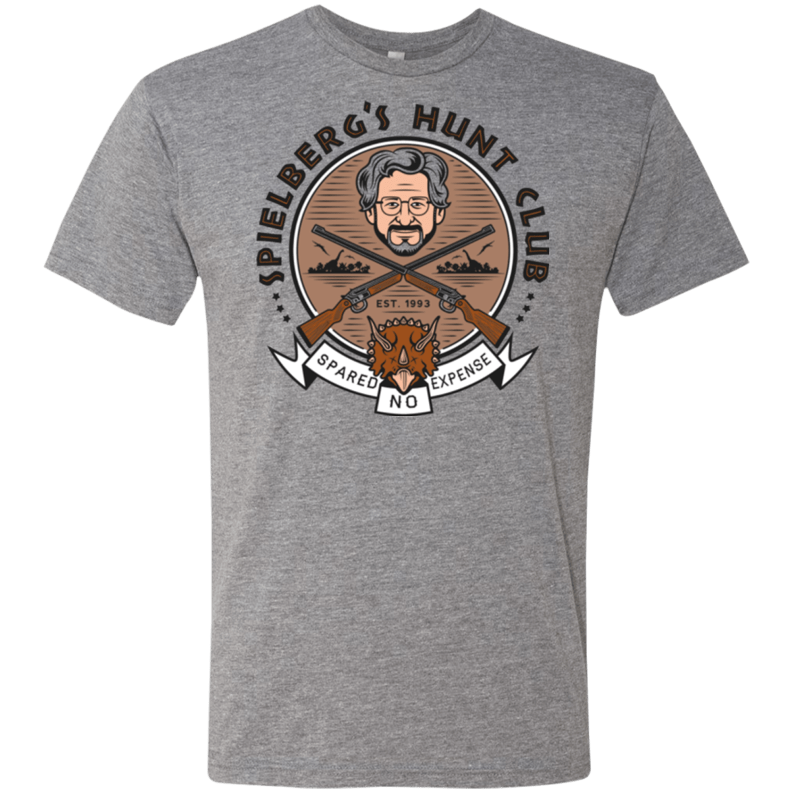 T-Shirts Premium Heather / Small Triceratops Hunt Club Men's Triblend T-Shirt