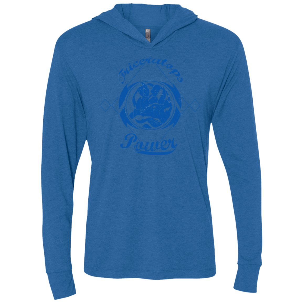 T-Shirts Vintage Royal / X-Small Triceratops Triblend Long Sleeve Hoodie Tee