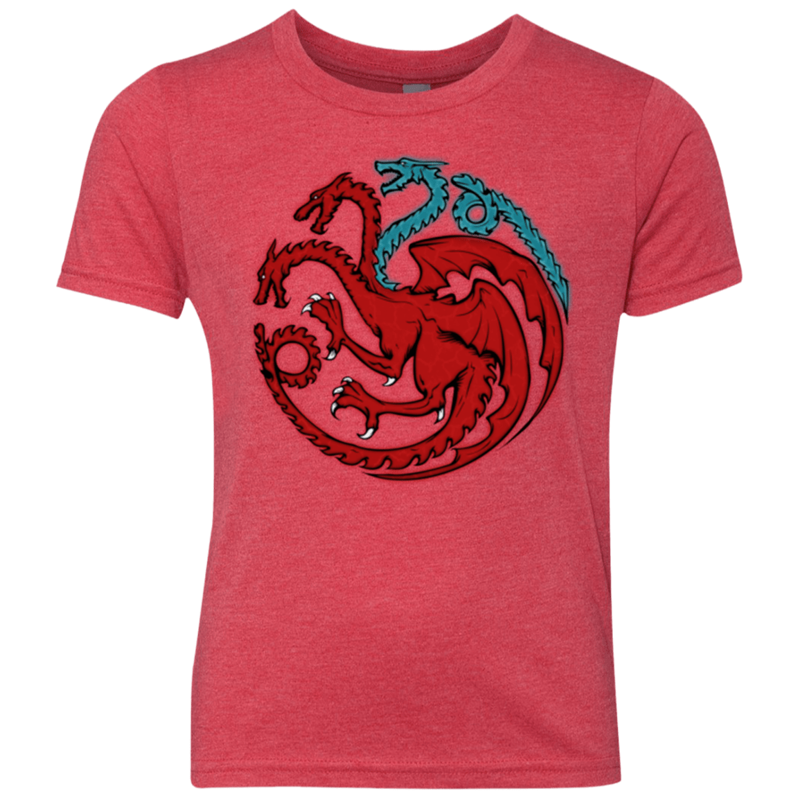 T-Shirts Vintage Red / YXS Trinity of fire and ice V2 Youth Triblend T-Shirt