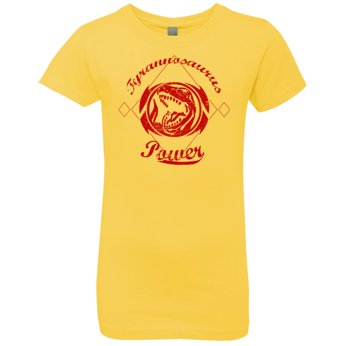 T-Shirts Vibrant Yellow / YXS Tyrannosaurus Girls Premium T-Shirt